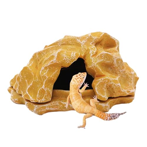 Peufcmi Reptilienhöhle - Terrarium Resin Fels Nachbildung Bartagamen Höhle,Sonnenplatz Aquarium Deko Landschaft für Amphibien Krabben Geckos Schildkröten Peufcmi Reptilienhöhle - Terrarium Resin Fels Nachbildung Bartagamen Höhle,Sonnenplatz Aquarium Deko Landschaft für Amphibien Krabben Geckos Schildkröten von Peufcmi