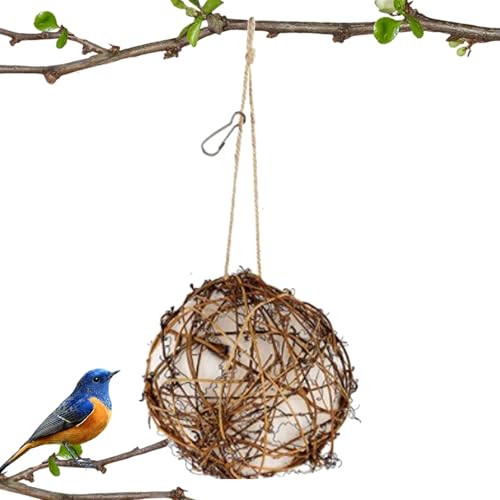 Peufcmi Vogelnisthaus, Kolibri-Nisthaus - Kolibri-Nistmaterial,Nachfüllbare Vogelniststation für den Außenbereich, Kolibri-Haus zur Vogelbeobachtung, Vogelliebhaber von Peufcmi