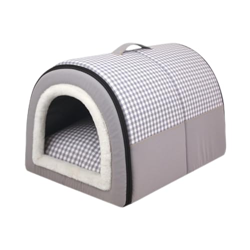 Pevfeciy Hundehütte Hundehöhle Hundebett Katzenhöhle Tierbett Hundehaus 2 in 1 Hundehütte waschbares tragbare Hundehütte,Grau,XL Pevfeciy Hundehütte Hundehöhle Hundebett Katzenhöhle Tierbett Hundehaus 2 in 1 Hundehütte waschbares tragbare Hundehütte,Grau,XL von Pevfeciy