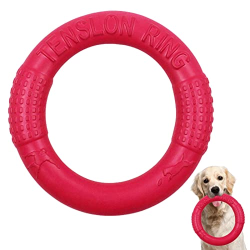 Pewell Hundering Spielzeug - Lustiges bissfestes Flugring-Spielzeug für Hunde,Interaktives Hunderingspielzeug, Robustes fliegendes Hundespielzeug für große mittelgroße Hunde von Pewell