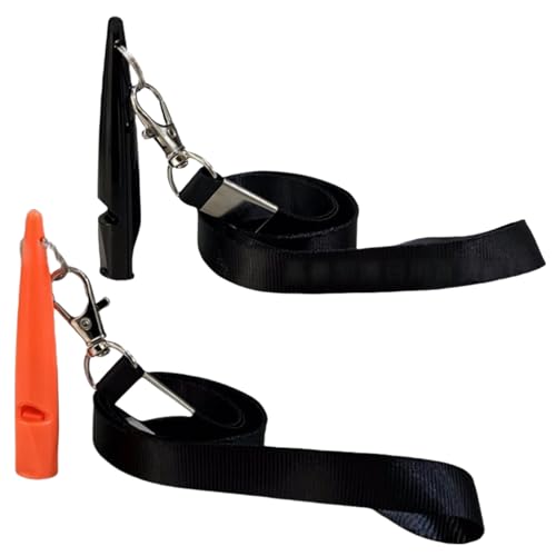 Peysaitr Hundetrainingspfeife mit Umhängeband, klarer Ton, großer Klangbereich, ideale Hochfrequenz-Langstrecken-Hundepfeife für die meisten Rassen, Schwarz mit schwarzem Seil Peysaitr Hundetrainingspfeife mit Umhängeband, klarer Ton, großer Klangbereich, ideale Hochfrequenz-Langstrecken-Hundepfeife für die meisten Rassen, Schwarz mit schwarzem Seil von Peysaitr