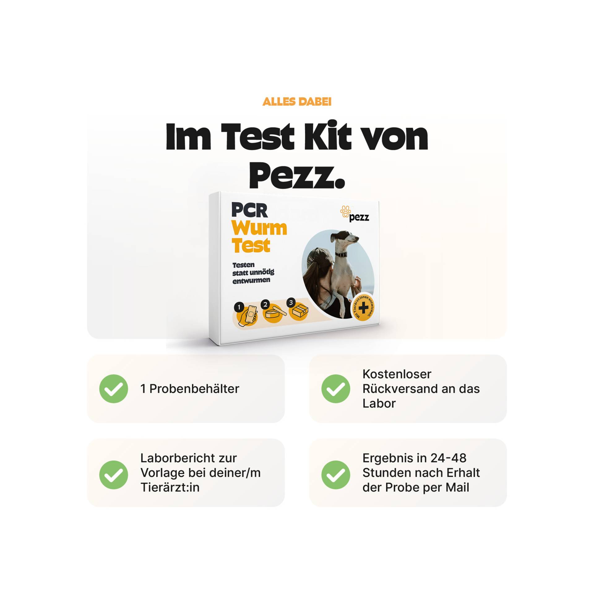 Pezz PCR Wurmtest Hund - 1 Stück Pezz PCR Wurmtest Hund - 1 Stück von Pezz