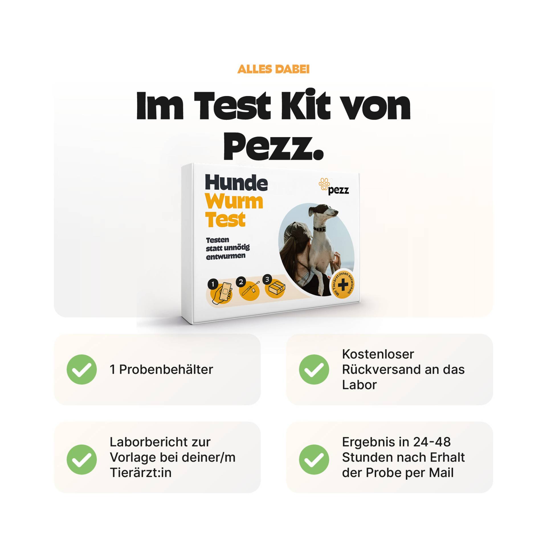 Pezz Standard Wurmtest Hund - 1 Stück Pezz Standard Wurmtest Hund - 1 Stück von Pezz