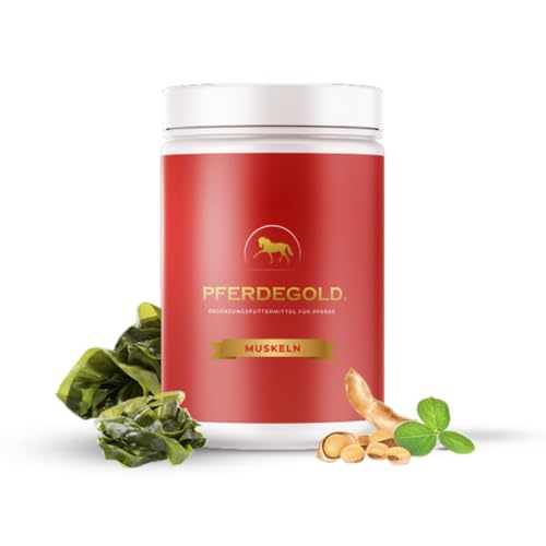 Pferdegold Muskeln 750g - Pferde Pellets für Muskelaufbau mit Aminosäuren & Omega 3 - Für alle Pferderassen - 100% Natürlich & Dopingfrei - Made in Germany von Pferdegold