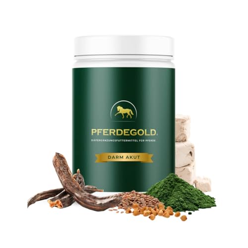 Pferdegold Darm Akut 750g - Pferde Pellets mit Probiotika & Buchweizen - Verdauung & Darm - 100% Natürlich & Dopingfrei - hohe Bioverfügbarkeit von Pferdegold