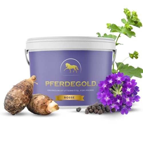 Pferdegold Rosse 1,5kg - Pferde Pellets mit Mönchspfeffer & Yamswurzel - Unterstützt Rossezeit - 100% Natürlich - hohe Bioverfügbarkeit von Pferdegold