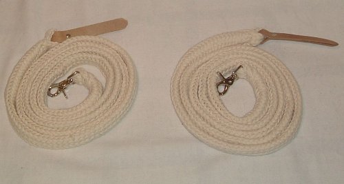 Pferdeseile_DE Westernzügel Split Reins, geteilt mit Lederklatsche in Natur Pferdeseile_DE Westernzügel Split Reins, geteilt mit Lederklatsche in Natur von Pferdeseile_DE