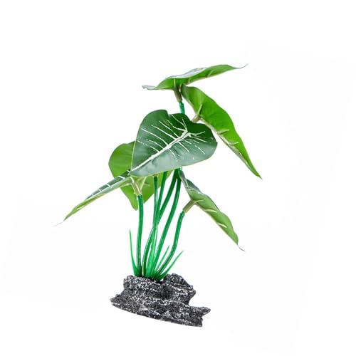 Pffiocix Aquarium-Dekoration, realistische Harzpflanze, grüne Pflanze, auffällig, Simulation, Wasserpflanze für verschiedene Aquarien von Pffiocix