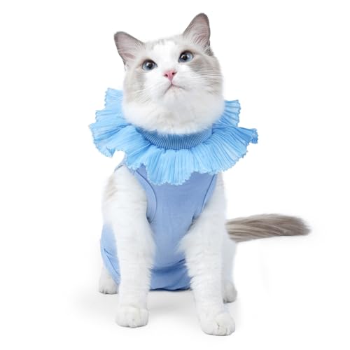 Pffiocix Bequemer Katzen-Erholungsbody für Wundschutz, auslaufsicher, chirurgischer Genesungsanzug für Kastrationskatzen nach Pffiocix Bequemer Katzen-Erholungsbody für Wundschutz, auslaufsicher, chirurgischer Genesungsanzug für Kastrationskatzen nach von Pffiocix