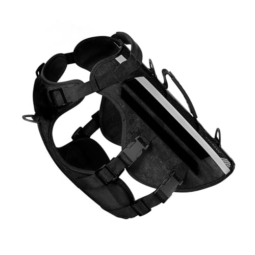 Pffiocix Hundegeschirr Reflektierende Weste, verstellbare Trainingsweste für Haustiere, starkes Training, Spazierengehen, Schwimmen, Wandern, reflektierend Pffiocix Hundegeschirr Reflektierende Weste, verstellbare Trainingsweste für Haustiere, starkes Training, Spazierengehen, Schwimmen, Wandern, reflektierend von Pffiocix