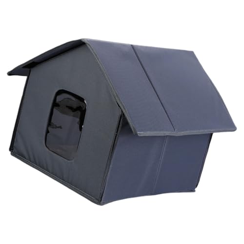 Pffiocix Isoliertes Katzenhaus für den Außenbereich, einfache Montage für den Winter, wasserdicht, gemütliches Bett, groß, faltbarer Unterschlupf Pffiocix Isoliertes Katzenhaus für den Außenbereich, einfache Montage für den Winter, wasserdicht, gemütliches Bett, groß, faltbarer Unterschlupf von Pffiocix