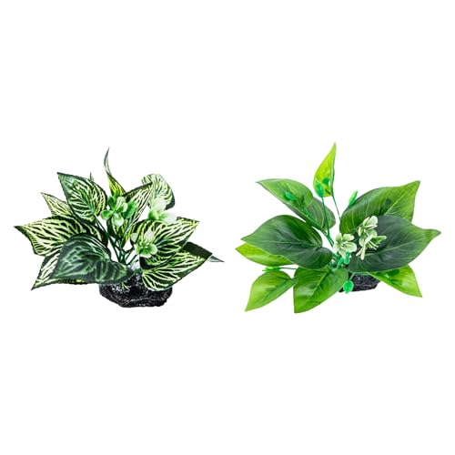 Pffiocix Künstliche Pflanze, Landschaft, Aquarien, Dekorationen für Aquarien, Terrarien, Garnelen, Gras, groß von Pffiocix