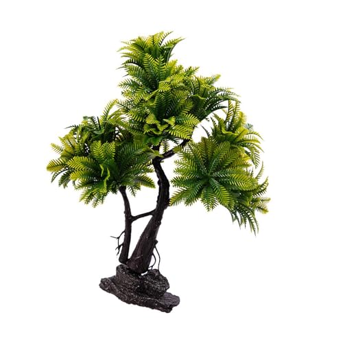 Pffiocix Künstliche Pflanze, Landschaft, Aquarium, Dekoration für Aquarien, Terrarien, Garnelen, Baum, groß von Pffiocix