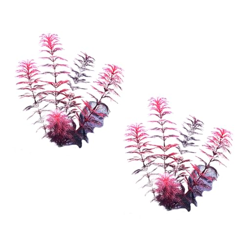 Pffiocix Künstliche Pflanze für Aquarien, Terrarien, Garnelen, Gras, Ornamente von Pffiocix