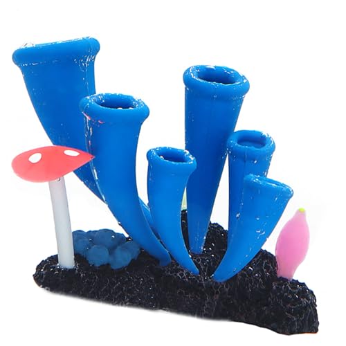 Pffiocix Künstliche bunte Wasserpflanze, leuchtet im Dunkeln, Aquarium-Dekoration, Landschaft zur Verschönerung der Aquarium-Landschaftsgestaltung Pffiocix Künstliche bunte Wasserpflanze, leuchtet im Dunkeln, Aquarium-Dekoration, Landschaft zur Verschönerung der Aquarium-Landschaftsgestaltung von Pffiocix