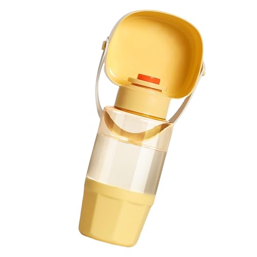 Pffiocix Pet Water Bottle Bowl Water Container Go Out Outdoor Drinking Cup 550ml Drinking Dispenser Water von Pffiocix