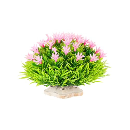 Pffiocix Realistische Aquarium-Dekoration, künstliche Blumengraspflanze für Aquarien, Heimgebrauch und Büro von Pffiocix