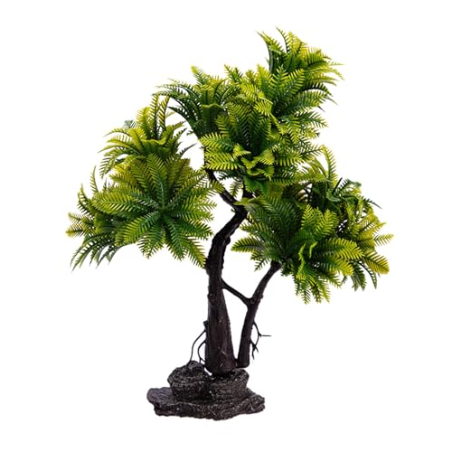 Pffiocix Realistische Kokosnüsse, Baum, Aquarien, Dekoration, Harze, künstliche natürliche Ornamente für Zuhause von Pffiocix