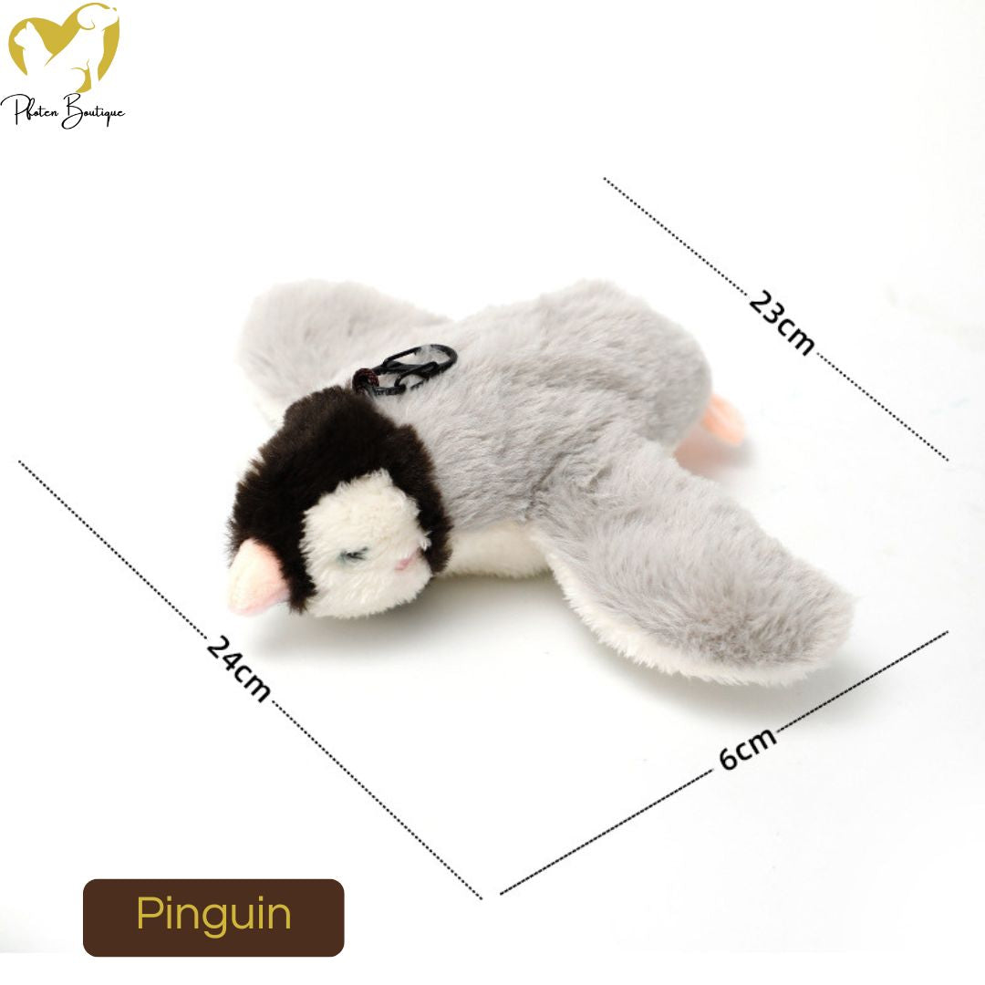 FLATTERNDER VOGEL - Katzenspielzeug mit Flügelschlägen interaktives Plüschtier – Pinguin FLATTERNDER VOGEL - Katzenspielzeug mit Flügelschlägen interaktives Plüschtier – Pinguin von Pfoten-Boutique