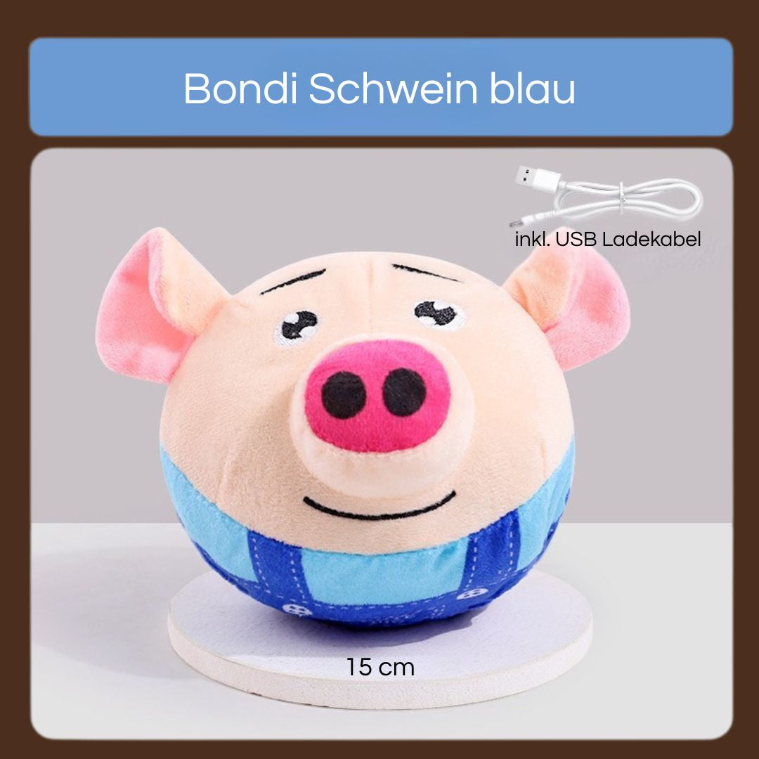JUMPING BALL Hundespielzeug interaktiv Springball - Hüpfball für Hunde – Blondi Schwein blau JUMPING BALL Hundespielzeug interaktiv Springball - Hüpfball für Hunde – Blondi Schwein blau von Pfoten-Boutique