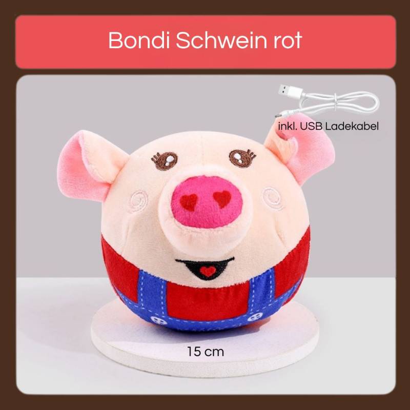 JUMPING BALL Hundespielzeug interaktiv Springball - Hüpfball für Hunde – Farbe: Blondi Schwein rot JUMPING BALL Hundespielzeug interaktiv Springball - Hüpfball für Hunde – Farbe: Blondi Schwein rot von Pfoten-Boutique