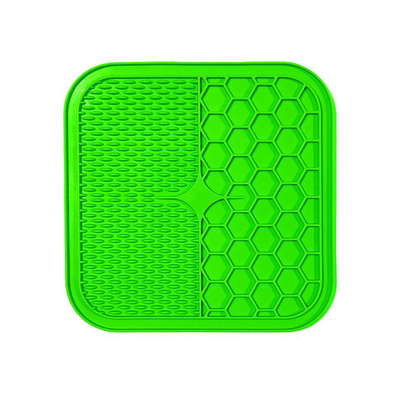 LECKMATTE - Antistress Spielmatte Für Hunde Mit Hochwertigem Silikon 15x15 cm – grün LECKMATTE - Antistress Spielmatte Für Hunde Mit Hochwertigem Silikon 15x15 cm – grün von Pfoten-Boutique