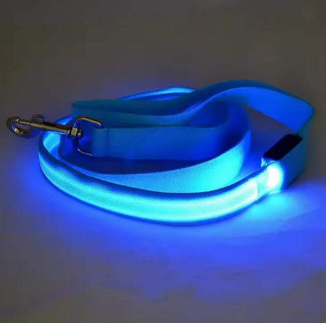 LED Hundeleine Wiederaufladbar 120 cm - Leuchtende Anti-Verlust-Leine Für Sichere Nächte – blau LED Hundeleine Wiederaufladbar 120 cm - Leuchtende Anti-Verlust-Leine Für Sichere Nächte – blau von Pfoten-Boutique