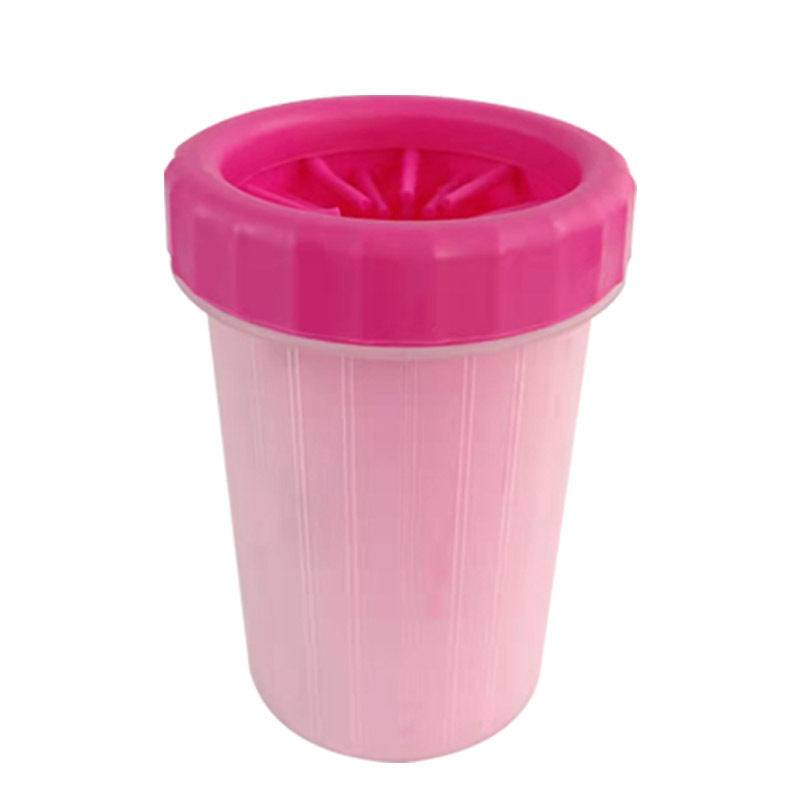 PFOTEN ZAUBER: Pfotenreinigung für Schnelle, Sanfte Und Hygienische Pflege – pink / mittlere bis große Hunde von Pfoten-Boutique