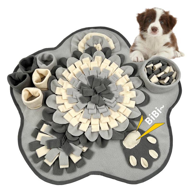 SCHNÜFFELMATTE - ideale Auslastung deines Hundes mit dem Schnüffelteppich – Color: grau von Pfoten-Boutique
