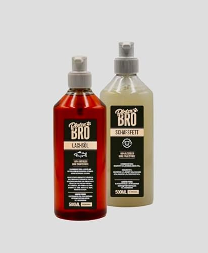 Pfoten-Bro Pumper Bundle - Lachsöl & Schafsfett für gesundes Fell, Starke Gelenke und glückliche Hunde! 100% natürliche Ernährungsergänzungen in praktischen Pumpflaschen! Pfoten-Bro Pumper Bundle - Lachsöl & Schafsfett für gesundes Fell, Starke Gelenke und glückliche Hunde! 100% natürliche Ernährungsergänzungen in praktischen Pumpflaschen! von Pfoten-Bro