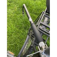 PfotenWunder® Freihandleine Fahrrad für Hunde + 1 elastische Leine & 1 Trainingsbuch, extra dicke 6mm-Leine | Abstandhalter Fahrradhalter aus hochwertige Karbonfasern mit Stoßdämpfern von PfotenWunder®