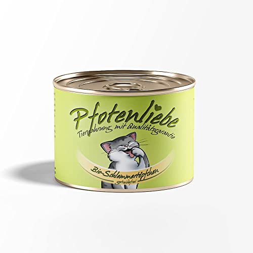 Pfotenliebe Bio-Katzenfutter, Bio-Schlemmertöpfchen, getreidefrei, natürlich ohne Chemie und mit Qualitätsgarantie, 200g (Dose) von Pfotenliebe
