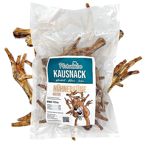 Pfotenliebe getrocknete Hühnerfüße für Hunde, 100% Huhn, knuspriger Hundesnack, 100g Pfotenliebe getrocknete Hühnerfüße für Hunde, 100% Huhn, knuspriger Hundesnack, 100g von Pfotenliebe