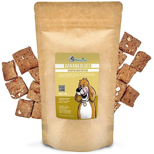 Pfotenliebe Banana Blues, knusprige Hundekekse, Bananen- und Karottengeschmack, 150g Pfotenliebe Banana Blues, knusprige Hundekekse, Bananen- und Karottengeschmack, 150g von Pfotenliebe