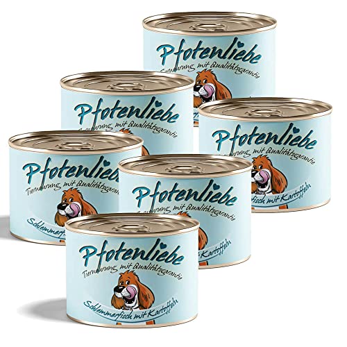 Pfotenliebe Bio Nassfutter Hund | Schlemmerfisch mit Kartoffeln | mit Qualitätsgarantie | Natürlich ohne Chemie | Machen Sie Ihren Hund glücklich! | 200g (6 x 200g) von Pfotenliebe