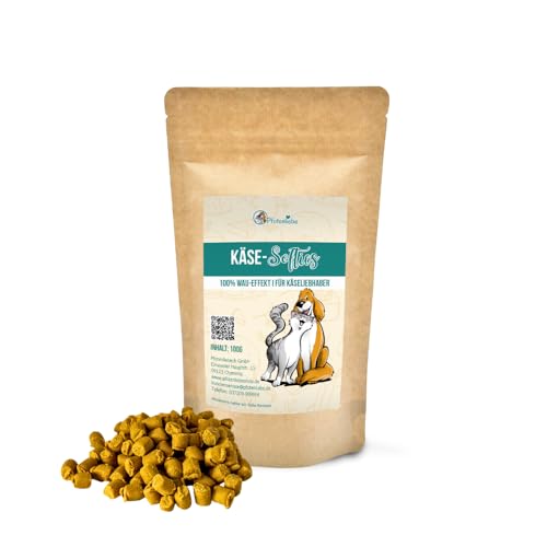 Pfotenliebe Käse Softies, weicher Käsesnack, Leckerli für Katzen und Hunde, 100g von Pfotenliebe