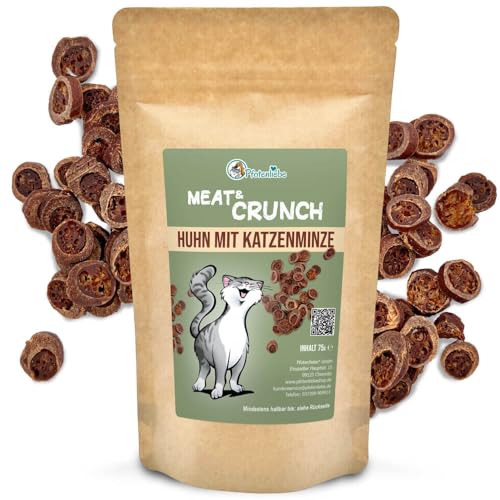 Pfotenliebe Snacks für Katzen mit Huhn 75g, Verschiedene Geschmacksrichtungen (Katzenminze) von Pfotenliebe