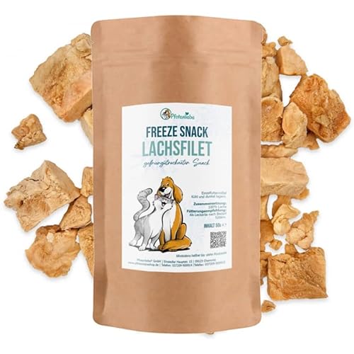 Pfotenliebe Freeze Snack, Lachsfilet, gefriergetrockneter Lachs, Snacks für Katzen & Hunde, 50g Pfotenliebe Freeze Snack, Lachsfilet, gefriergetrockneter Lachs, Snacks für Katzen & Hunde, 50g von Pfotenliebe