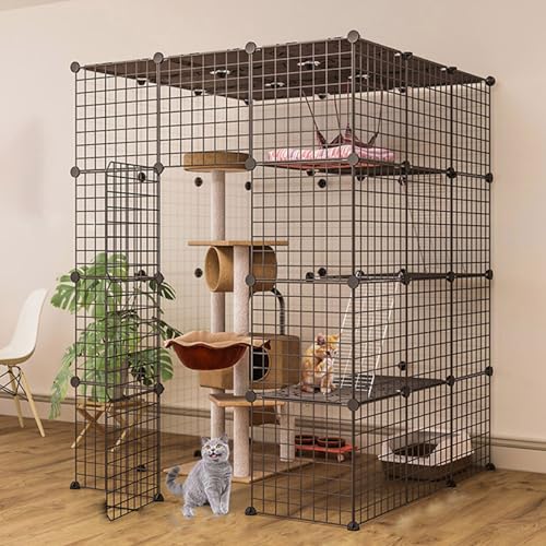 Pgkog Katzenkäfig, Katzengehege, DIY-katzenkäfige für Hauskatzen, Verschlüsseltes Drahtgeflecht 1,5 cm – Anderes Zubehör Nicht Im Lieferumfang Enthalten, für 1–2 Katzen Pgkog Katzenkäfig, Katzengehege, DIY-katzenkäfige für Hauskatzen, Verschlüsseltes Drahtgeflecht 1,5 cm – Anderes Zubehör Nicht Im Lieferumfang Enthalten, für 1–2 Katzen von Pgkog