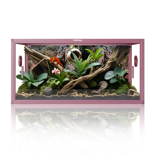 Phailozoo Bartagamen-Tank, Reptiliengehege für einfache Wartung, Frontöffnung für Reptilien, Belüftung oben und Glasschiebetür, 91,4 x 45,7 x 45,7 cm Phailozoo Bartagamen-Tank, Reptiliengehege für einfache Wartung, Frontöffnung für Reptilien, Belüftung oben und Glasschiebetür, 91,4 x 45,7 x 45,7 cm von Phailozoo