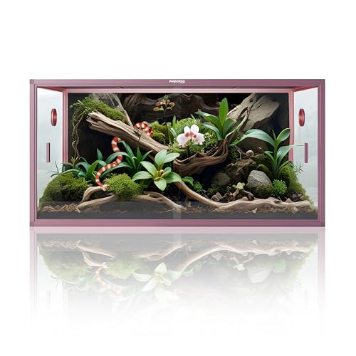 Phailozoo Reptilien-Terrarium, 121,9 x 61 x 61 cm, Reptiliengehege mit Schiebetür, Belüftung, blauer Zungen-Skink-Tank für einfache Wartung Phailozoo Reptilien-Terrarium, 121,9 x 61 x 61 cm, Reptiliengehege mit Schiebetür, Belüftung, blauer Zungen-Skink-Tank für einfache Wartung von Phailozoo