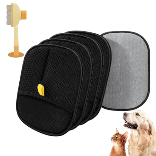 Phaqetre Yomi Tierhaarentferner-Handschuh – wiederverwendbare elektrostatische Fellpflege-Handschuhe für Hunde und Katzen, doppelseitige Tierhaarbürste für Couch, Teppich, Möbel, Bett, Kleidung Phaqetre Yomi Tierhaarentferner-Handschuh – wiederverwendbare elektrostatische Fellpflege-Handschuhe für Hunde und Katzen, doppelseitige Tierhaarbürste für Couch, Teppich, Möbel, Bett, Kleidung von Phaqetre