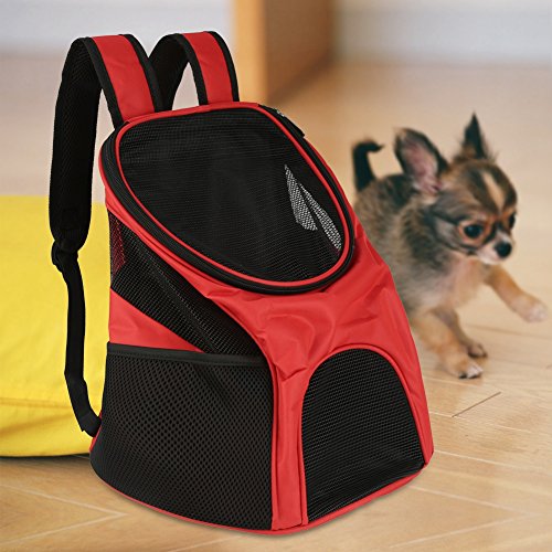 Doppelter Rucksack für Haustiere für Reisen und Outdoor-Aktivitäten, aus Oxford-Stoff, verstellbarer Gurt für einfaches Gehen mit Ihren Welpen, rotblau, 10,23 x 8,26 x 8,26 x Doppelter Rucksack für Haustiere für Reisen und Outdoor-Aktivitäten, aus Oxford-Stoff, verstellbarer Gurt für einfaches Gehen mit Ihren Welpen, rotblau, 10,23 x 8,26 x 8,26 x von Phefop