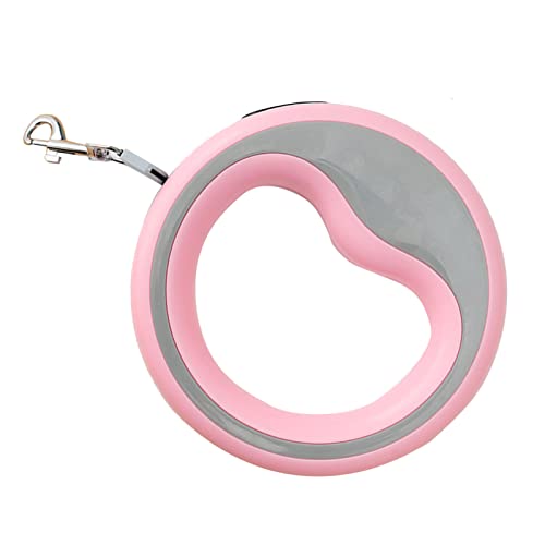 Einziehbare Hundeleine, 2,5 m, automatisch, einziehbar, Metallhaken, Sicherheitsverriegelung, ergonomisch, lange Leine, ABS-Material, 360-Grad-Rotationseinstellung für mittelgroße kleine Hunde (Pink) Einziehbare Hundeleine, 2,5 m, automatisch, einziehbar, Metallhaken, Sicherheitsverriegelung, ergonomisch, lange Leine, ABS-Material, 360-Grad-Rotationseinstellung für mittelgroße kleine Hunde (Pink) von Phefop