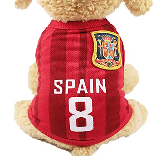 Hunde-Sommerweste, weich, atmungsaktiv, Weltmeisterschafts-T-Shirt für Hunde, lebendig und charmant, geeignet für Sport und Spiel im Sommer, Material: Polyester (#9) von Phefop