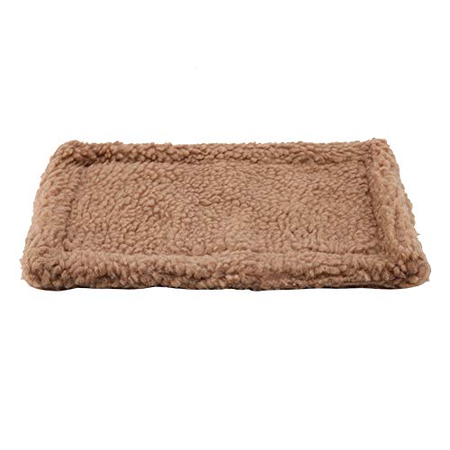 Igelbettmatte, Meerschweinchenbettmatte Warme Haustiermatte Weiche und Bequeme Bettmatte für Kleintiere für den Winter (Hellbraun) von Phefop