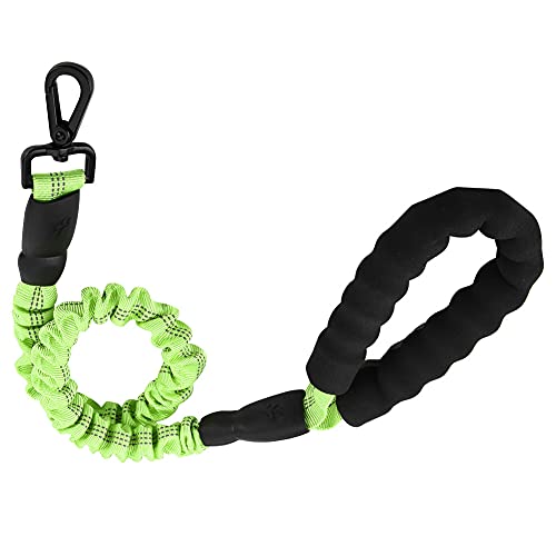Phefop 3.28ft Elastic Dog -Leine Bequeme Griff -Wanderungstraining Leine für Starke Kontrolle, Ideal für das Training, Rot (Green) von Phefop