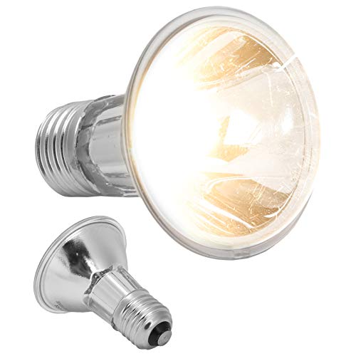 Phefop Amphibien Sonnenbathe Lampe, 1000 Stunden Lebensdauer Reptilien Wärme Glühbirnenmaterial Heatel für Reptil, Bärtiger Drache, Eidechse, Schlange (75W 220V) von Phefop