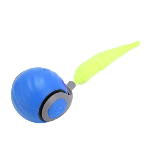 Phefop Automatisches Kätzchenspielzeug, USB -wiederaufladbare Selbstrollende Katzenballspielzeug Smart Interactive Cat Toy Ball mit LED -Regenbogenlichtern für Ihr Haustier (verwischen) von Phefop