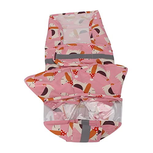 Phefop Bequemer Hunde-Regenmantel, reflektierende Welpen-Regenjacke für kleine Rassen, Camping und Reisen (S) von Phefop